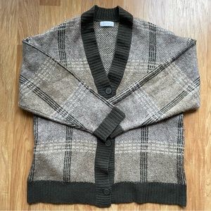Oak + Fort Plaid Cardigan